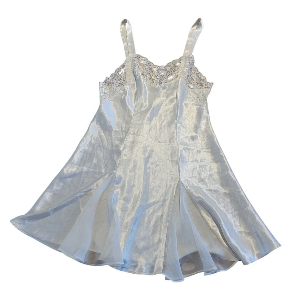 Gilligan‎ O’Malley Nightgown Cottagecore Wedding Bridal lLace Trim Ivory M